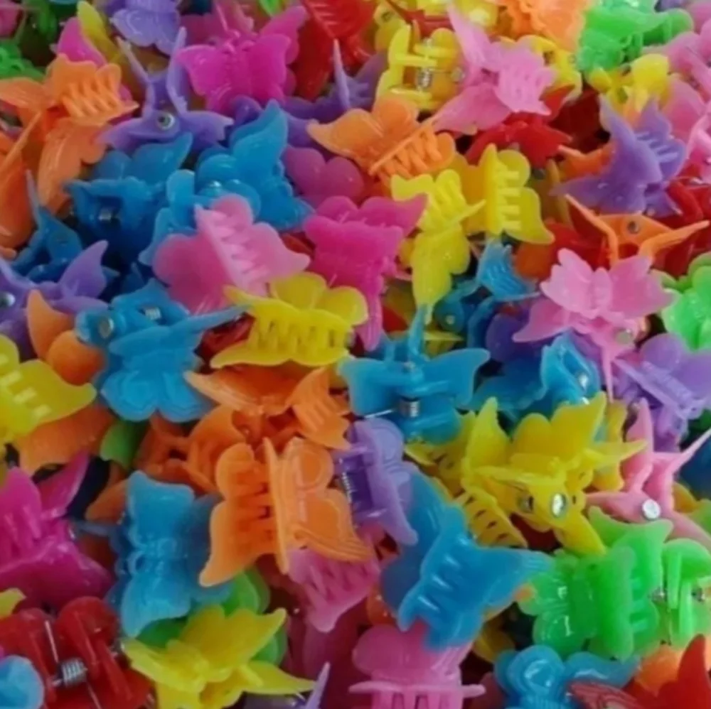Copy/100pcs Butterfly Hair Clips